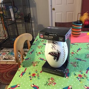 Autographed football
